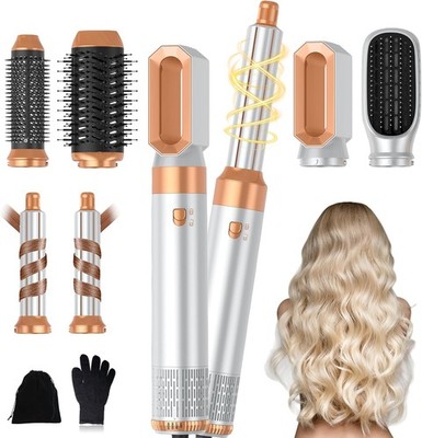 Hairstyler 6 in 1 Airbrush Haar-Styler, Pro Air Styler Set - 1000W, Haartrockner
