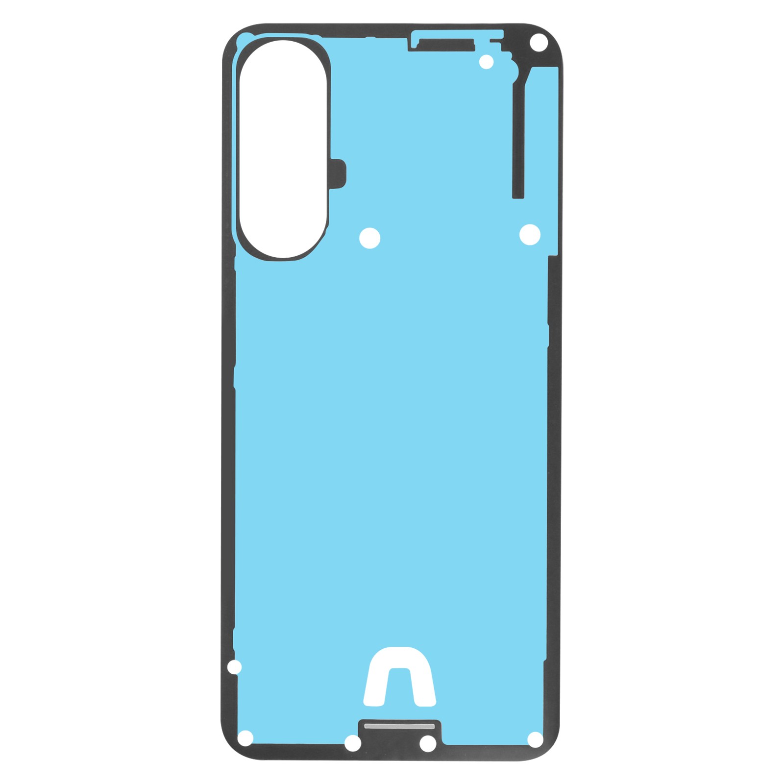 Adhésif vitre arrière Galaxy A17 4G pour remontage propre après réparation bleu
