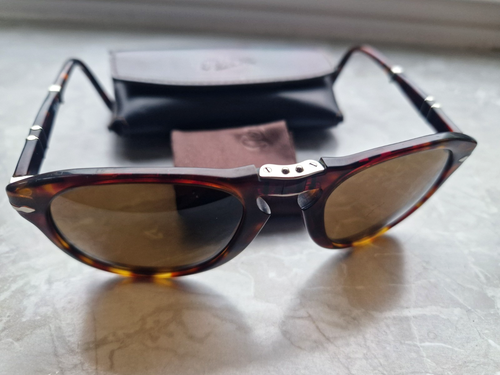 Original Persol Herren Sonnenbrille 52#21 Steve McQueen Klassiker faltbar - Bild 2 von 16