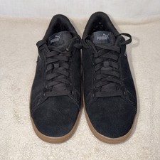 PUMA Smash v2 Black Suede Leather Sneakers Shoes 364989-15 Mens 10