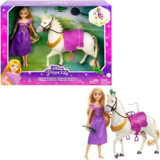 Disney Princess Toys, Rapunzel Doll with Maximus Horse, & Horse 