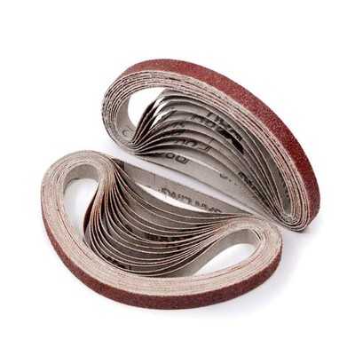 3/8 x 13 Sanding Belts, 60 Grit Aluminum Oxide Sandpaper Belt Sander 3/8x13in 
