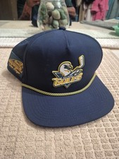 San Diego Gulls Hockey Snapback Hat Cap w/Indian Motorcycle logo Navy Blue SGA