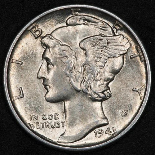 1943-P Mercury Dime BU Uncirculated #1943P2