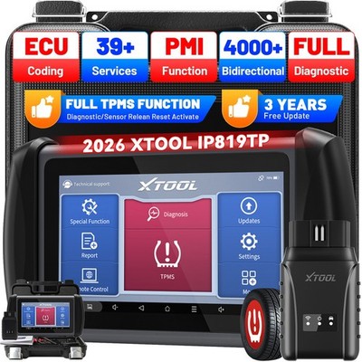 XTOOL IP819TP TPMS Programming Scanner Tool Tire Pressure Relearn Auto Diagnosis