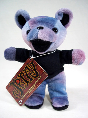 ぬいぐるみ Liberty;Grateful dead bear Jerry Garcia Grateful Dead Bean Bear Cubs Purple Plush Liquid Blue