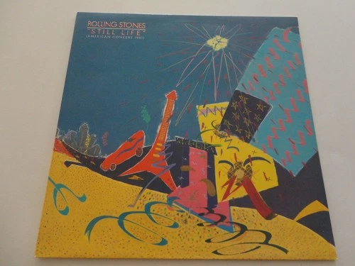 ROLLING STONES ~ STILL LIFE CONCERT ~ 1982 SAW CUT PROMO VINYL LP NEVER PLAYED!!