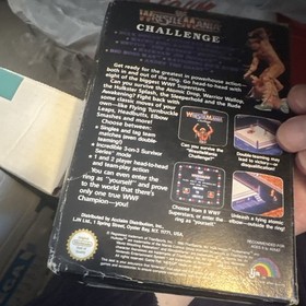 WWF WrestleMania Challenge (Nintendo NES) with manual and box