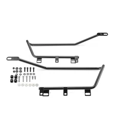 Black Hard Saddlebag Conversion Bracket For Harley Softail 2018-25 w/Touring bag