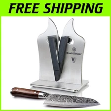 3-in-1 Tungsten Carbide Knife Sharpener | Easy Spring Action