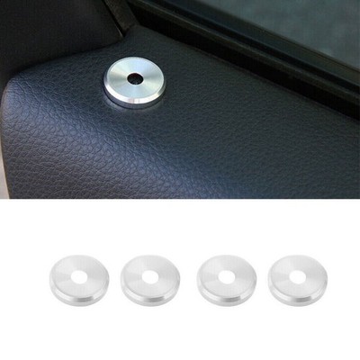For Porsche Macan 2015-2021 Silver Aluminum Inner Door Bolt Lock Down Frame Trim