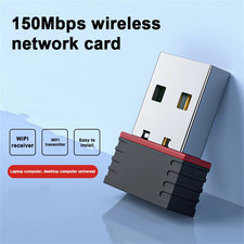 DUAL BAND WIFI DONGLE 2.4GHZ 5GHZ WIRELESS USB ADAPTER 150MBPS PC LAPTOP CD UK