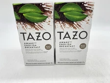 Tazo Awake English Breakfast Black Tea Bags Organic  2 Boxes of 20 each