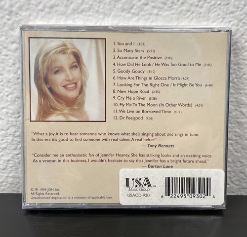 Jennifer Heaney You and I 1996 CD BRAND NEW SEALED! Tony Bennett Endorsed singer - Picture 2 of 3