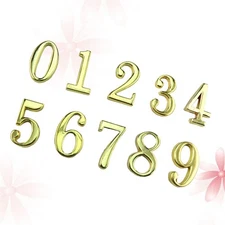 10 PCS Address Plaque for House Number Decorative Numbers outside