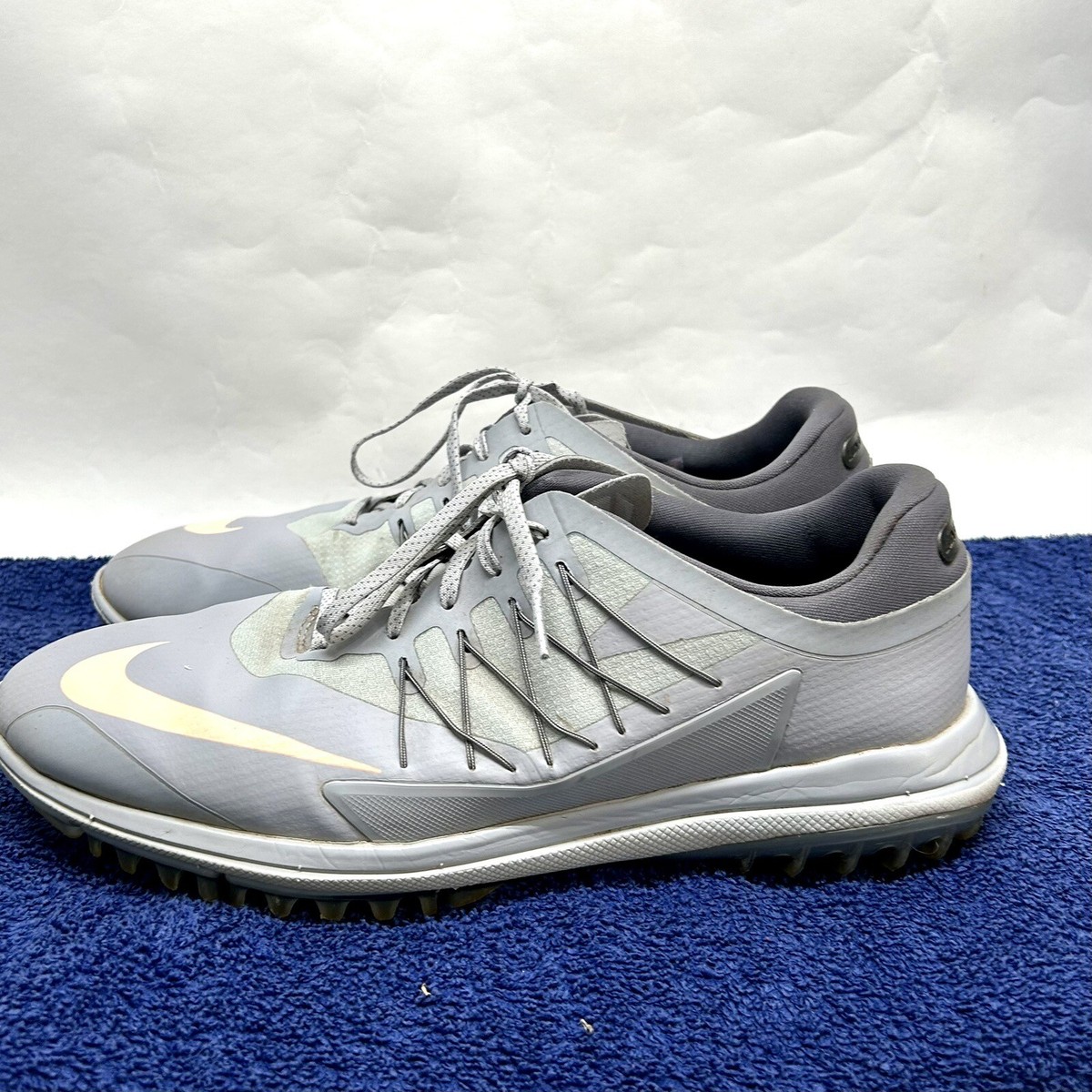 Nike Lunar Control Vapor Spikeless Grey Size 11 Golf Shoe