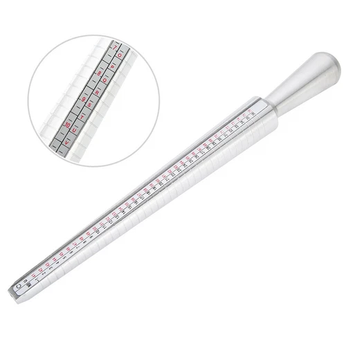 Finger UK Ring Sizer Mandrel Sizing Measuring Stick Schmuck Größe Measure Tool (