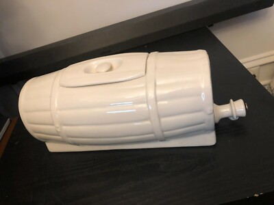 Porcelain antique vintage white Dispenser 12 inch stoneware