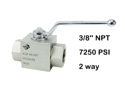 #ad #ad 3 8#x27;#x27; NPT 7250 PSI 2 way High Pressure Hydraulic Steel Ball Valve $27.54