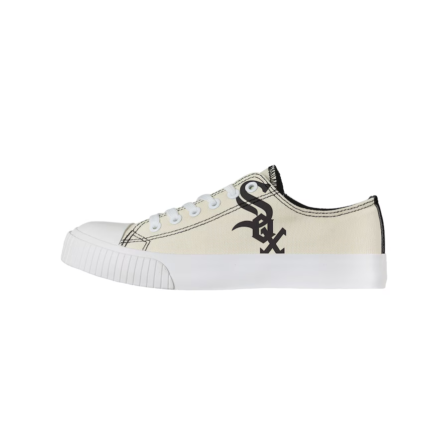 Chicago White Sox Women's FOCO Cream Low Top Canvas Shoes Women's Size