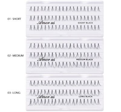 1 AMOR US Human Hair Flare Individual False Eyelashes ''Pick Your 1 Type'' *Joy's*