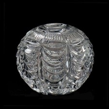 Ancien Réservoir de Lampe Berger Boule en Cristal vers 1950