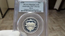 Australia 1998 20 Cents PCGS Proof 69  Silver 1927 Florin  Parliament