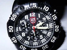 Mens 44mm Luminox Colormark Chronograph Watch Series 3080 200M 5030.D