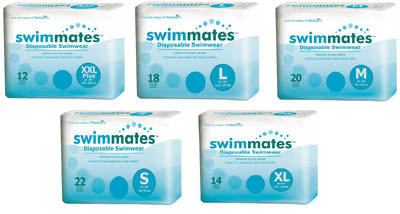 Swimmates Adult Disposable Incontinence Swimwear Diapers Briefs, S/M/L/XL/2XL  