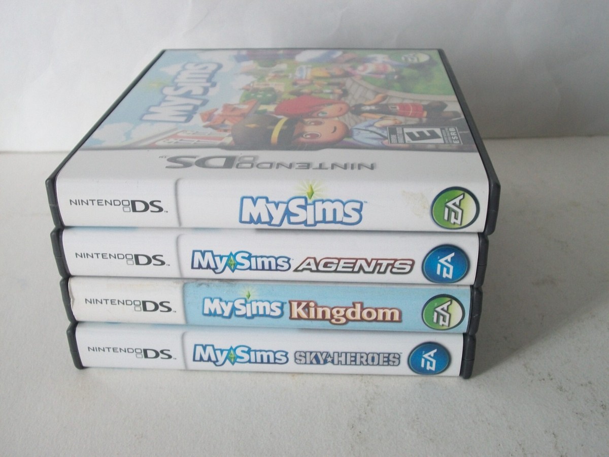 Nintendo DS My Sims Games Lot Kingdom Agents Sky Heroes Agent