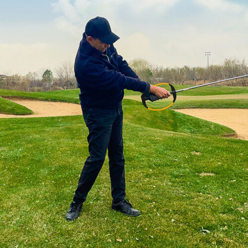 Entrenador de swing de golf reutilizable herramienta de entrenamiento de corrección de swing para golfistas principiantes - Imagen 9 de 13
