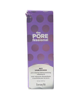 Benefit The POREfessional Get Unblocked Makeup Removing Cleansing Oil 5 oz NIB