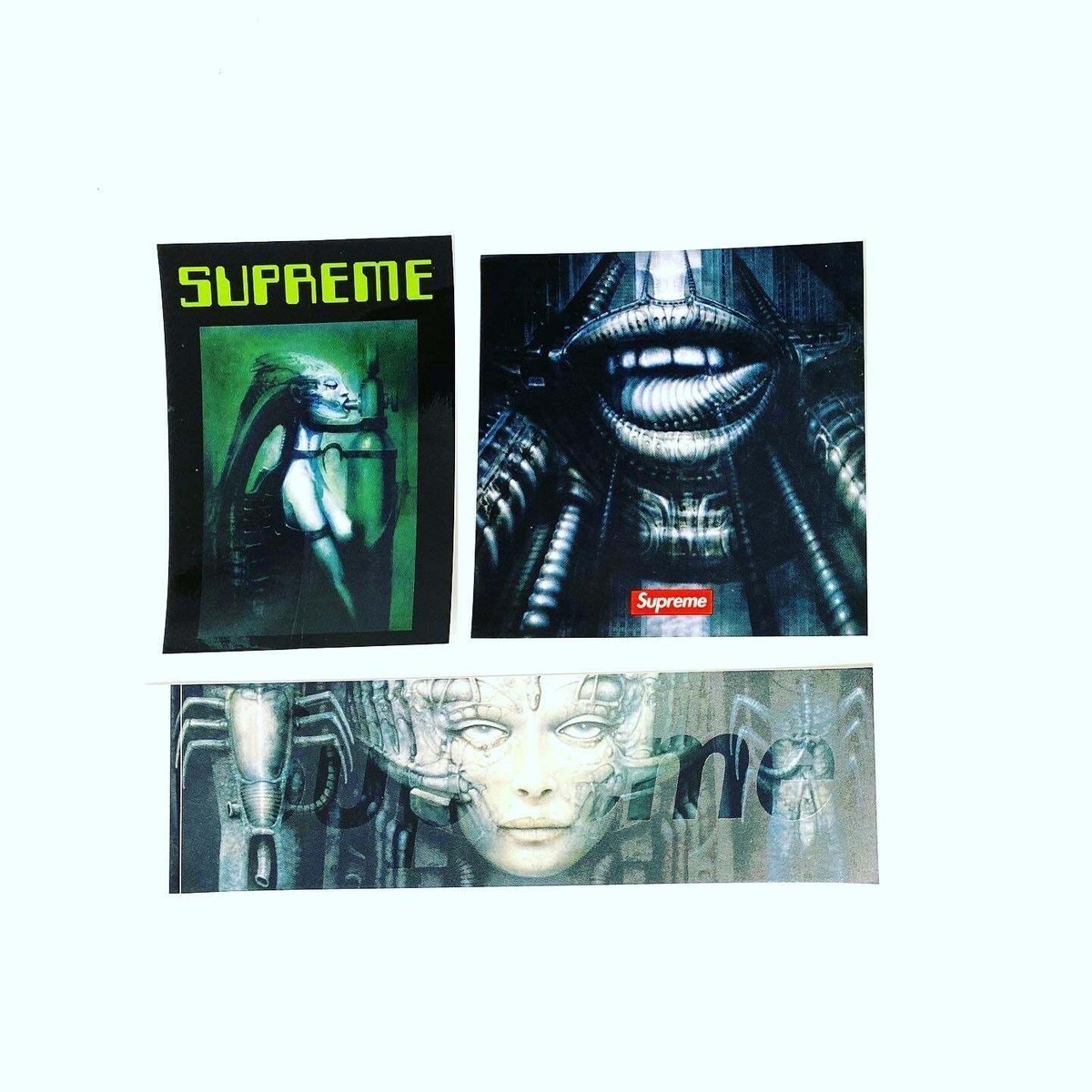 2014 Supreme H.R. Giger box logo Sticker | eBay