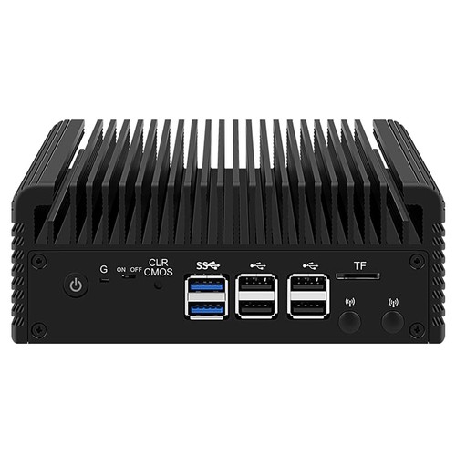 CWWK Mini PC Intel N Series 4-core N100 Fanless Mini Host Soft Route. (Barebo... - Picture 3 of 8