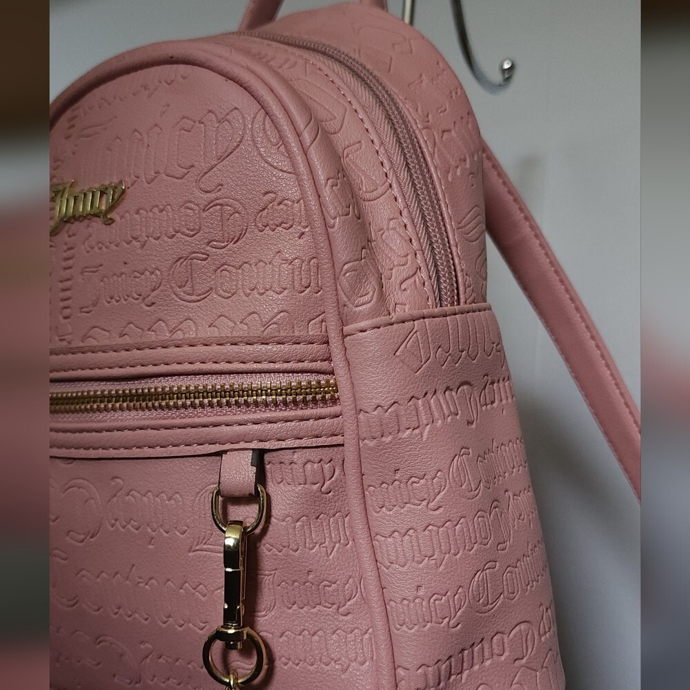 Juicy Couture Barbie Pink Backpack w/ Matching Heart Chain  display picture 2