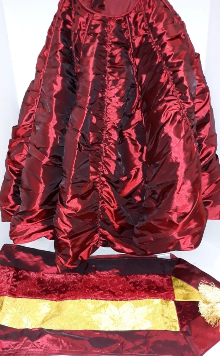Ruched hot sale table skirt