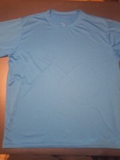 Lot Of 3 Tecguard Blue 100 Polyester Shirts 2XL Used