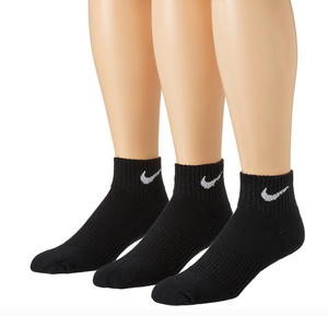 nike quarter socks on feet