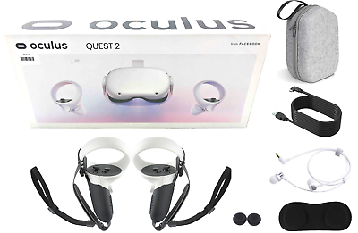 Oculus Newest Quest 2 VR Headset 128GB Holiday Set - Advanced All-in-One  Virtual Reality Headset Cover Set, White