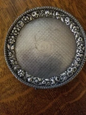 Kirk & Son Repousse Footed Tray 6" 11 oz. mark
