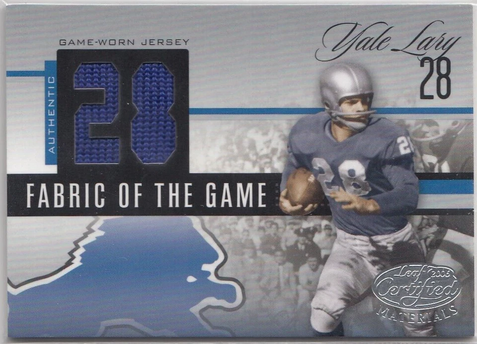 2006 Leaf Certified Materials Fabric of the Game Jersey Number Y. Lary /28*S269 - Photo 1/2