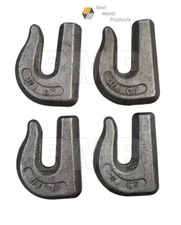 4 Weld on Grab Chain Hooks 3/8" WLL 6,600 Bucket Trailer Rigging 0900104