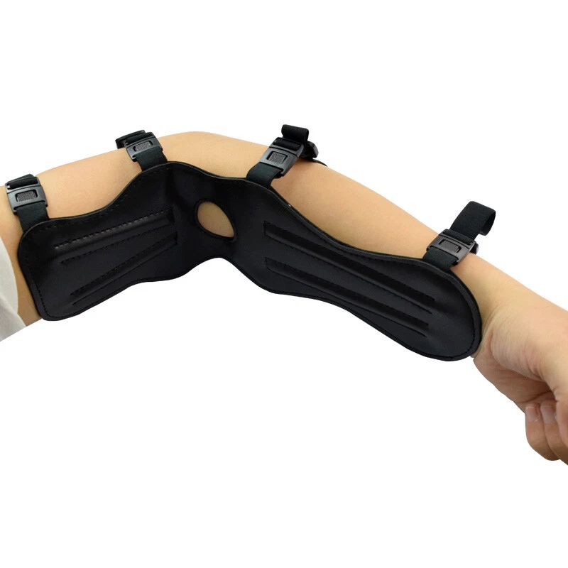 Archery Arm Guard Leather 12inch Archery Arm Guard Shooting With 4 Strap - Image 2 of 4