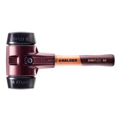 Halder 3002.082 Simplex Mallet with Black Rubber Inserts / Cast Iron Housing