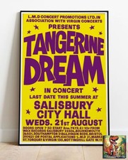 Tangerine Dream - Salisbury City Hall 1974 Tour Poster Similar To A1 - 36"x24"