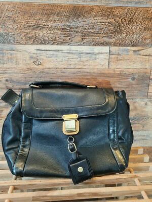 Chenson stilvolle schwarze Damenhandtasche aus Kunstleder 14'' x 8,5''