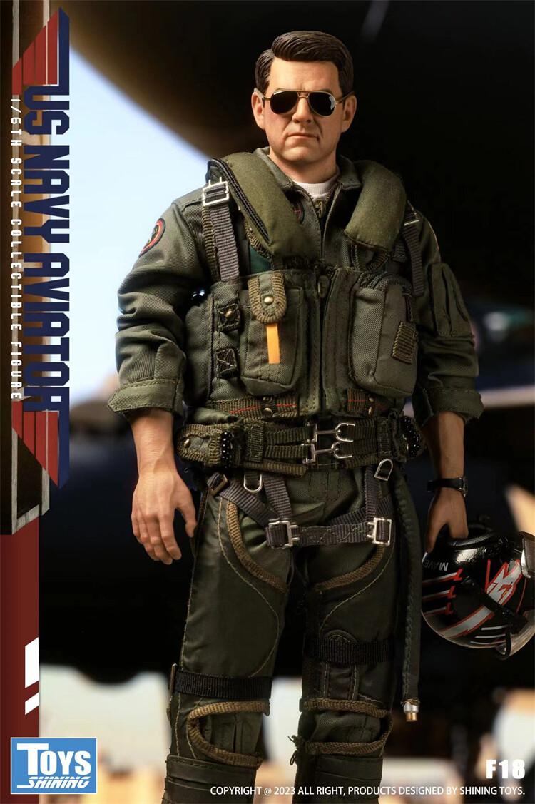 Preorder SHININIG TOYS F18 1/6 Top Gun Navy Pilot Tom Cruise Male