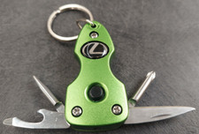 Lexus Multi-tool Keychain Green With Led Light Lexus Multi-tool Keychain Green With Led Light