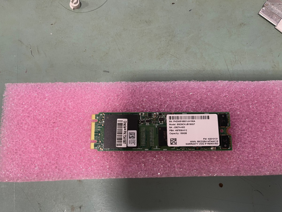Oracle 7341587 150GB Intel SSDSCKJB150G7 M.2 SATA Solid State 