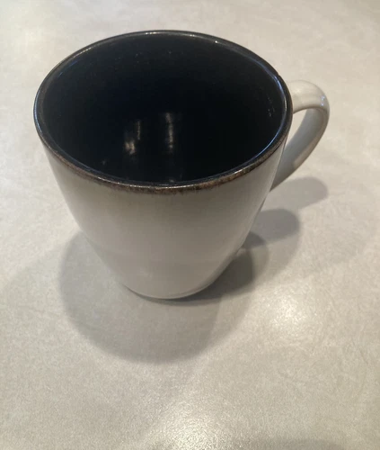 Sango Nova Black #4932 Coffee Cup Mug Stoneware EUC